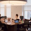 Infor's executive office, with CEO Charles Phillips (photo by Michael Krigsman)